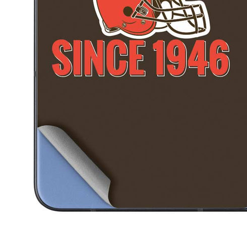 NFL Cleveland Browns Helmet Galaxy Z Fold5 5G Skin